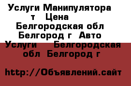 Услуги Манипулятора 10т › Цена ­ 700 - Белгородская обл., Белгород г. Авто » Услуги   . Белгородская обл.,Белгород г.